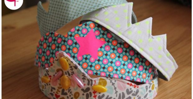 Couronne en tissu pour enfant recto/verso et multi-tailles