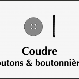 Coudre boutons et boutonnières