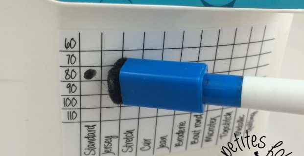 Astuce pour savoir quelle aiguille est sur la machine