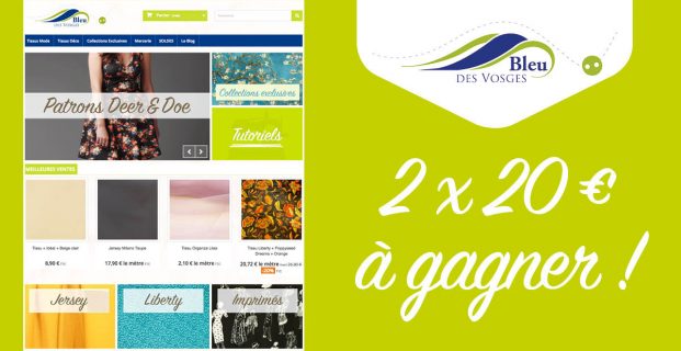 [Jeu-concours] 2 bons d’achat de 20€ chez Bleu des Vosges