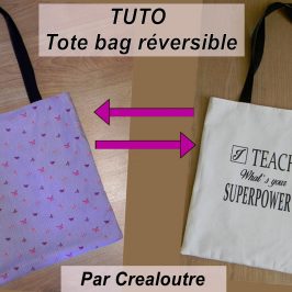 Tote bag réversible personnalisé