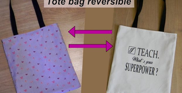 Tote bag réversible personnalisé