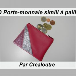 Porte-monnaie simili à paillettes