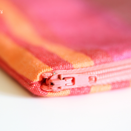 Trousse zippée avec des angles parfaits