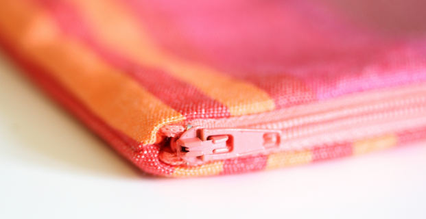 Trousse zippée avec des angles parfaits