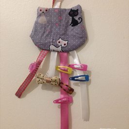 Porte-barrettes chat