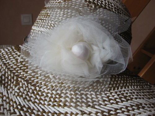 Gros noeud en tulle pour capeline - Pop Couture