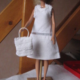 Robe trapèze en drap poupée Barbie