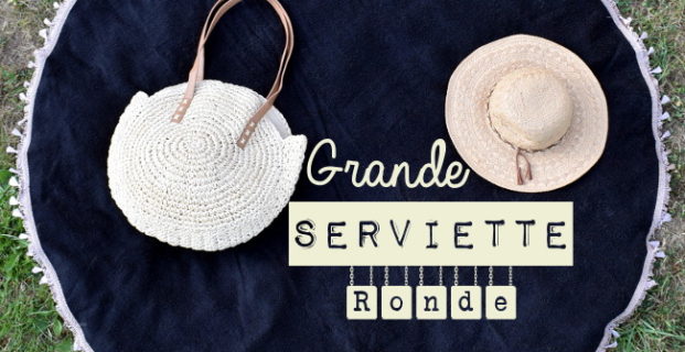 Grande serviette ronde