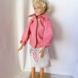 Blouson en cuir pour Barbie