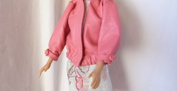 Blouson en cuir pour Barbie