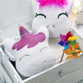 Coussin Doudou Licorne