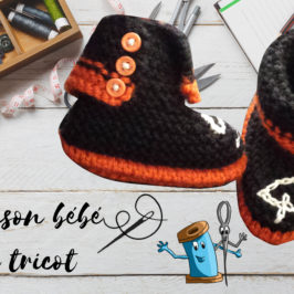 Chausson bébé en tricot