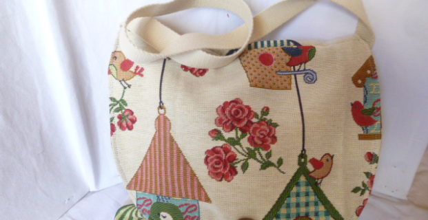 besace en tissu d ameublement Pop Couture
