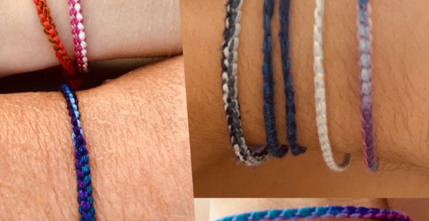 Bracelets à la surjeteuse