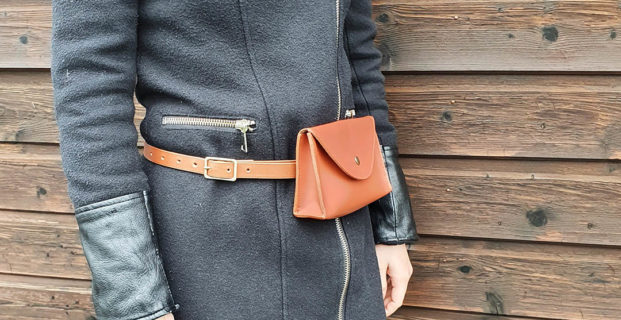Sac banane en cuir