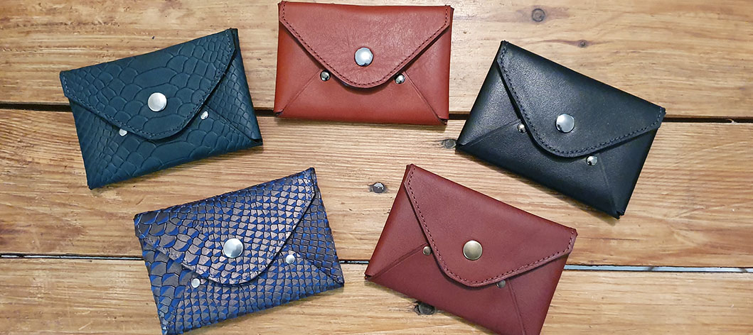 Porte-cartes en cuir - Pop Couture