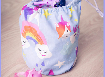 Coudre un sac de rangement en tissu - Pop Couture