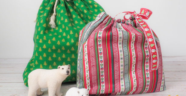 Sac cadeau réutilisable pour un Noël zéro déchet