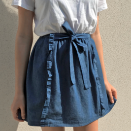jupe taille élastiquée