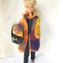 Manteau tartan pour Barbie