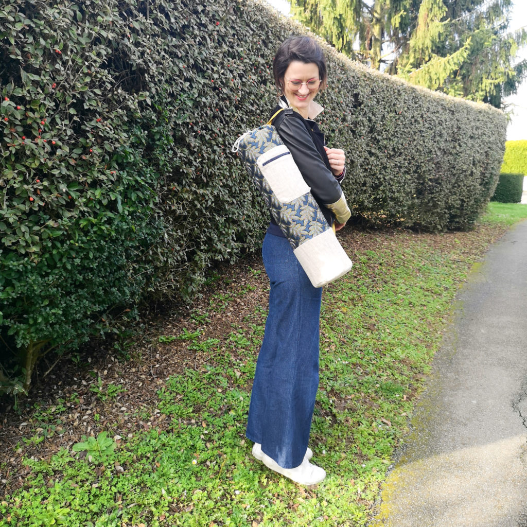 Sac Fourre-tout De Yoga élégant - Motif Céleste - Dimensions 26x8x8 Pouces - Avec Poche Zippée