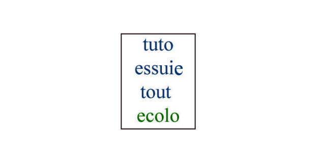 Essuie-tout écolo lavable