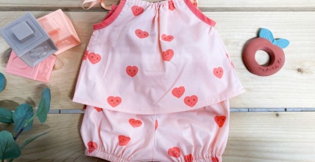 Ensemble shorty et top bébé