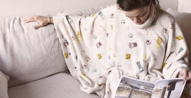 Poncho douillet pour la maison