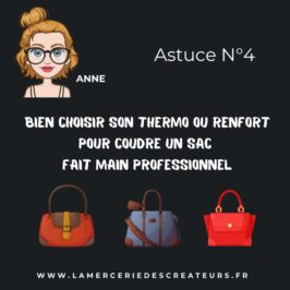 Thermo et renfort pour couture de sac