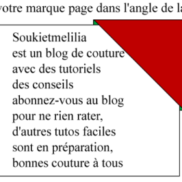 Marque-page en angle