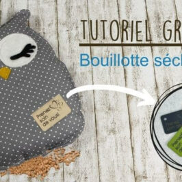 Bouillotte sèche forme hibou