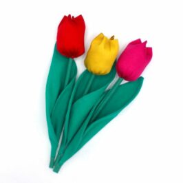 Tulipes en tissu