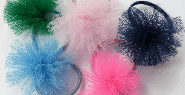 Elastique à cheveux pompon