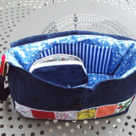 Porte-monnaie en chutes de tissu