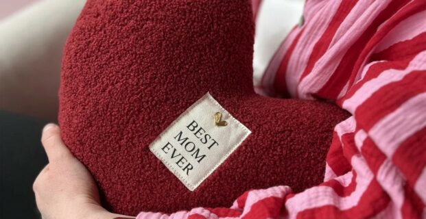 Coussin forme coeur