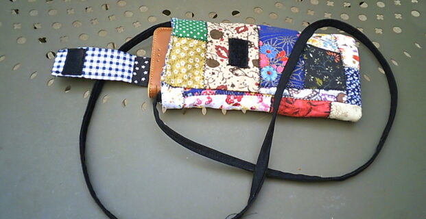 Pochette portable en patchwork