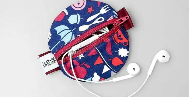 Pochette rangement écouteurs