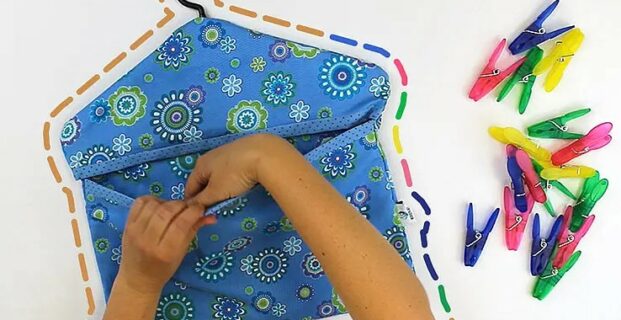 Sac à épingles à linge à suspendre