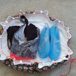 Grand sac piscine pieds secs