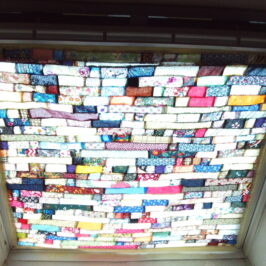 Panneau rideau en patchwork