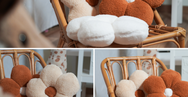Coussin fleur marguerite