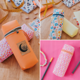 Trousse cylindrique zippée