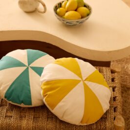 Coussins ronds graphiques