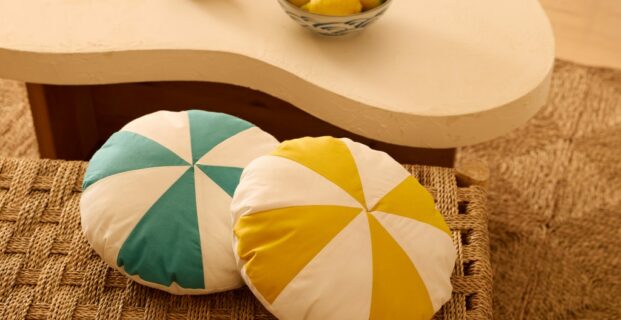 Coussins ronds graphiques