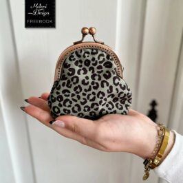 Porte-monnaie rétro avec fermoir métallique