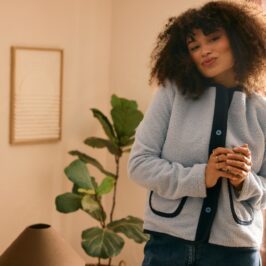 Veste en sherpa doublée polaire